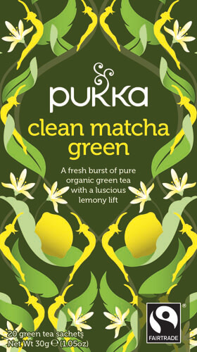 Pukka Clean matcha green tea bio FT 20 builtjes